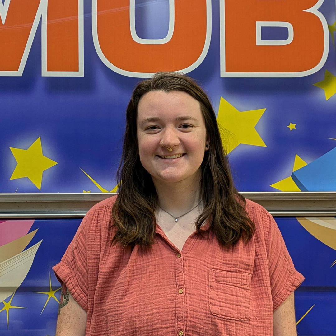 Olivia our Bookmobile librarian.