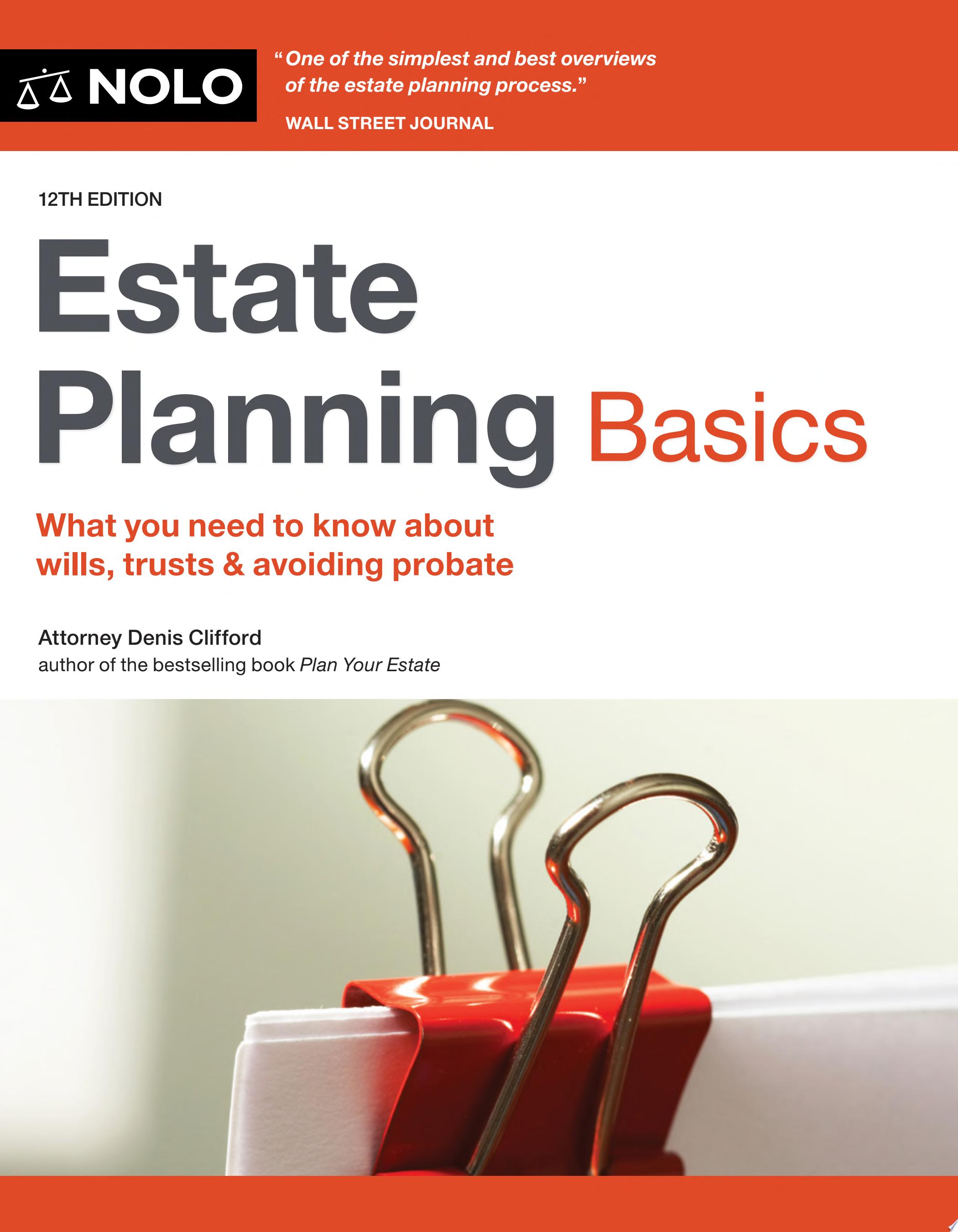 Image for "Estate Planning Basics"